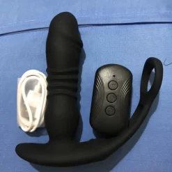 Chi tiết thiết kế gân guốc chân thực của nút chặn hậu môn hình dương vật