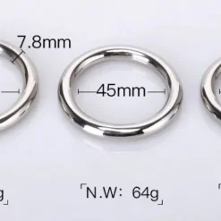 Hình ảnh vòng inox giả đúc rỗng ruột kém chất lượng