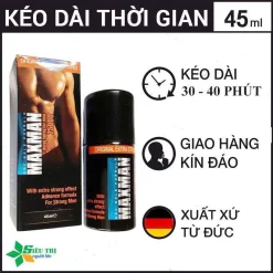 Chai xịt Maxman Delay kéo dài thời gian quan hệ chính hãng