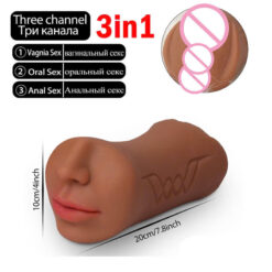 Cốc TD 2 đầu hình Miệng có răng lưỡi và Lỗ bướm kèm lỗ đít
