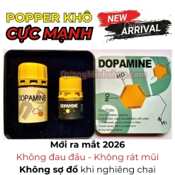 Mở hộp combo 2 chai popper khô Dopamine chính hãng