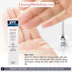 Độ mướt mịn của gel bôi trơn - Gốc nước KVY
