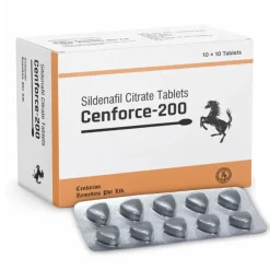 Mở hộp Cenforce 200mg - Vỉ 10 viên màu đen