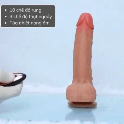 Kích thước thực tế dương vật giả - 20 cm thon gọn