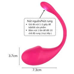 Chất liệu silicone mềm mịn - Của trứng rung Love Spouse