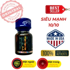Mở hộp lọ popper Chicago 10ml nhỏ gọn kín đáo