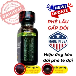 Kiểm tra tem mác và vỏ chai thủy tinh popper miami chính hãng